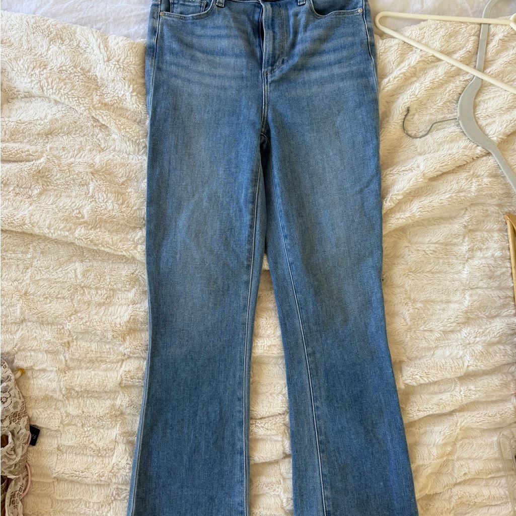 Paige Claudine Light Blue Flare Jeans